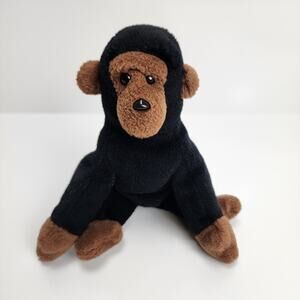 Ty Beanie Babies 1996 Congo the Gorilla Beanbag Plush Black Brown 6" Without Tag